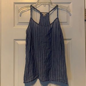 J. Crew Blue and White Top size 6 EUC